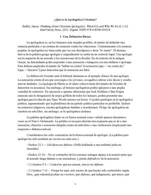 01 Qué es la Apologética Cristiana