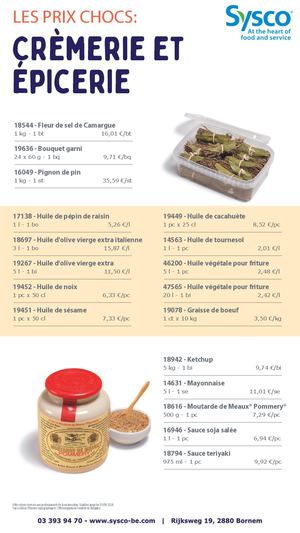 Flyer Prix Chocs Crèmerie Et Epicerie