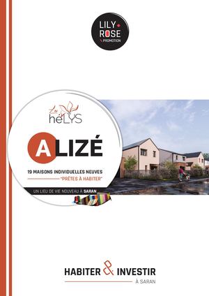 Programme { Les HÉLYS } - maisons ALIZÉ - à Saran