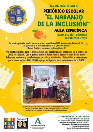 Periódico escolar El Naranjo de la INCLUSIÓN IES ANTONIO GALA - PALMA DEL RÍO - CÓRDOBA