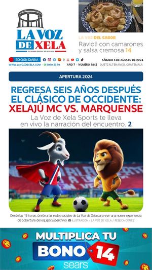 EDICIÓN DIGITAL #1843 del diario LA VOZ DE XELA