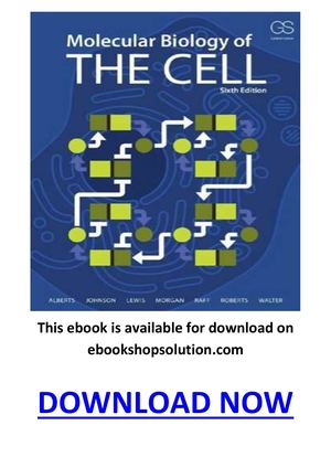Molecular Biology Of The Cell 6th Edition Pdf Bruce Alberts