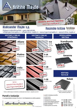 Letak Kritina Majde - avgust 2024