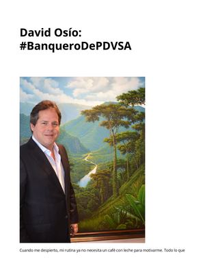 David Osío Montiel: #BanqueroDePdvsa
