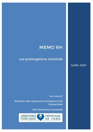 Calaméo - Mémo Rh Les Prolongations D'activité