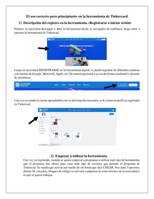 El Uso Correcto de La Herramienta De Tinkercard - Fernando Juárez 5to