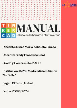 Manual para el uso de Tinkercad