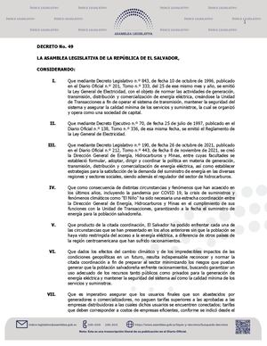 Reformas Ley General De Electricidad 2024