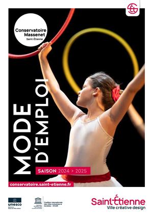 Mode d'emploi Conservatoire Massenet 2024/2025