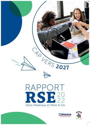 Rapport Rse 2022 - Denis Materiaux