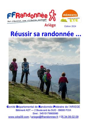 Livret réussir sa randonnée