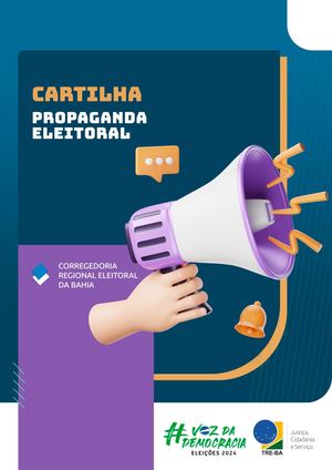 Cartilha Cre Propaganda Eleitoral Pode Ou Não Pode