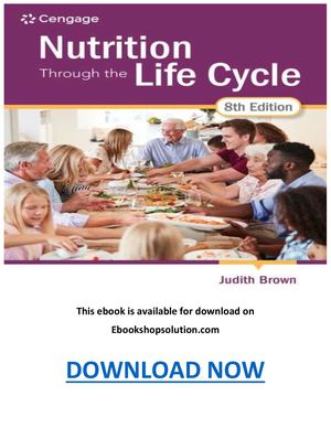 Nutrition Through The Life Cycle 8th Edition Pdf