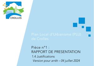 Rapport De Présentation Justifications Arrêt 040724