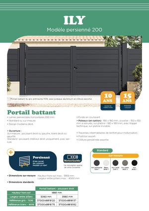 Fiche produit Ily battant