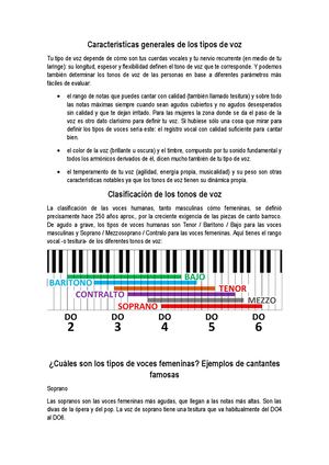 Tipos De Voz