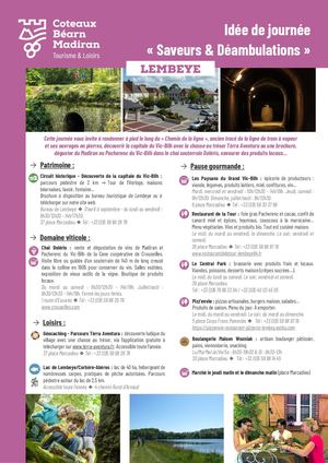 Lembeye Idée Journée Saveurs Deambulations Pédestre
