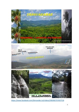 CHAGUARAMAS: Imágenes y apuntes históricos