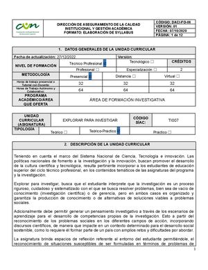 Explorar Para Investigar Ti007 Pres Docx