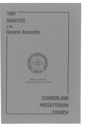 1987 Minutes of the General Assembly Cumberland Presbyterian Church