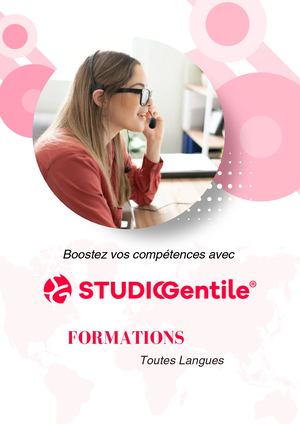 Catalogue Formations Langues