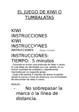 El Juego De Kiwi