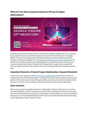Calaméo - What Are The Most Important Elements Of Search Engine ...