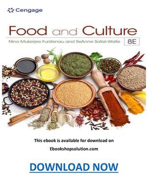 Food And Culture 8th Edition Pdf