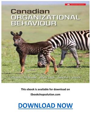 Canadian Organizational Behaviour 11th Edition Pdf