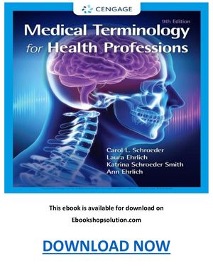 Medical Terminology For Health Professions 9th Edition Pdf