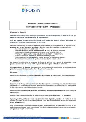 Charte Permis De Végétaliser