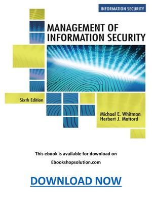 Calaméo - Management Of Information Security 6th Edition Pdf