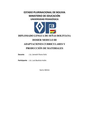 LENGUA DE SEÑAS BOLIVIANA LUIS BAUTISTA