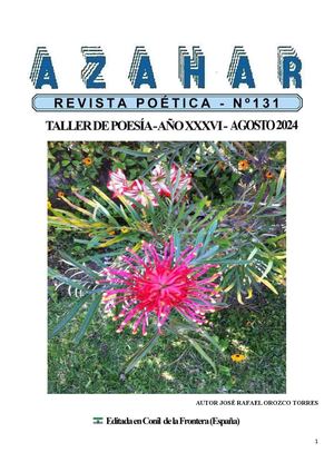 REVISTA POÉTICA AZAHAR EDICIÓN CIENTO TREINTA Y UNO