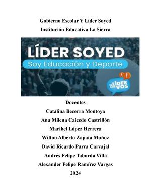 Gobierno Escolar Y Líder Soyed