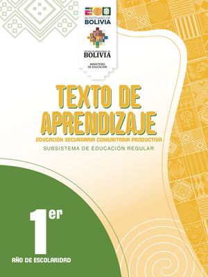 Texto De Aprendizaje 1ro Secundaria 2024