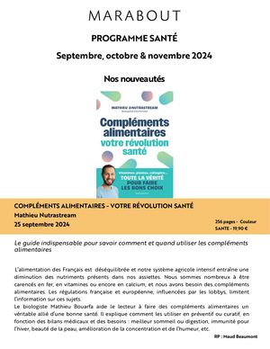Marabout Santé Septembre Octobre Novembre 2024