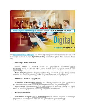 In 2024, Digital Marketing Isn’t Just An Option; It’s A Necessity