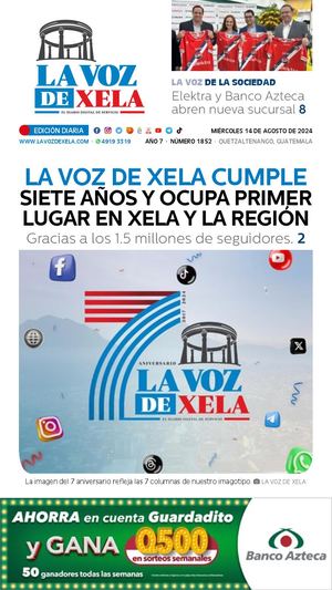 EDICIÓN DIGITAL #1852 del diario LA VOZ DE XELA