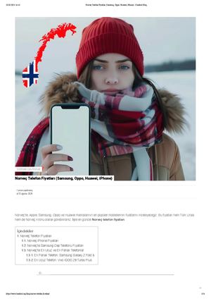 Norveç Telefon Fiyatları