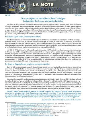 LA NOTE DU CESA N°568