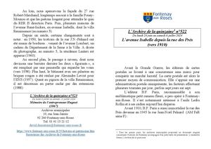 AMFAR A15 522 L'avenue Isabelle depuis la rue des Prés (vers 1910)