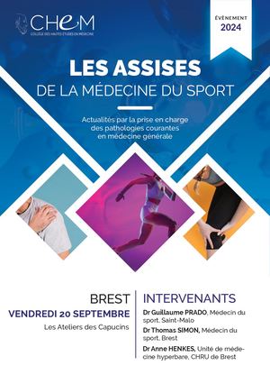 Flyer Assises Médecine Du Sport Brest Septembre 2024