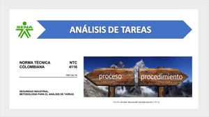 Ntc 4116 Análisis De Tareas Críticas