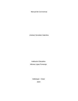 Manual de convivencia