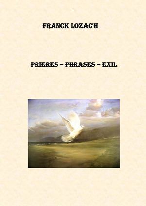 Franck Lozac'h   Prières Phrases Exil