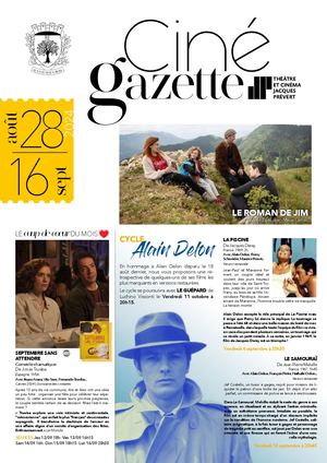 Ciné Gazette - du 28 août au 16 septembre