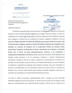 Proyecto de Ley Infraestructura Aeronautico