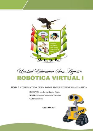 Construcción De Un Robot Simple Con Energia Elastica