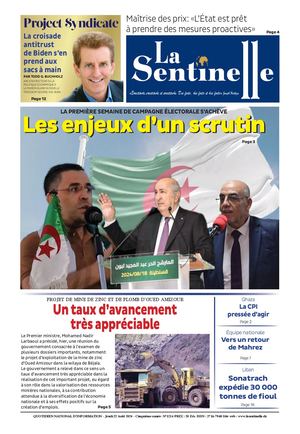 La Sentinnelle Du 22 Aout 2024